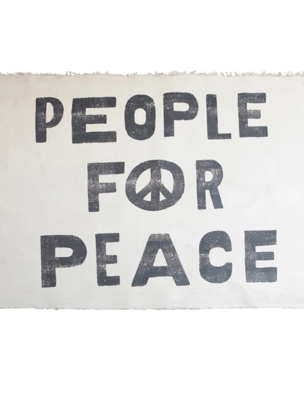 Sugarboo & Co “People for Peace” Hand Painted Wall Tarp- 37"X25" NWT